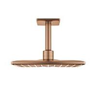 Grohe ensemble de douche de Rainshower Grohe 26481DL0 coucher de soleil brossé chaud, sortie au plafond 142 mm, 2 modes de jet