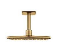 Grohe ensemble de douche de Rainshower Grohe 26481GN0 cool sunrise brossé, sortie au plafond 142 mm, 2 modes de jet