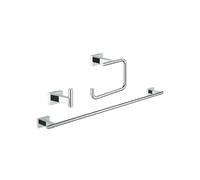 GROHE Ensemble d'accessoires de salle de bains Essentials Cube 3 en 1 40777001 chromé