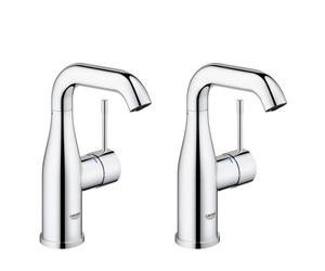 Grohe - Essence - Lot de 2 mitigeurs monocommande 1/2" Lavabo Taille M (23463001-DUO)