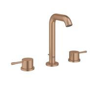 Grohe Essence - Mitigeur de lavabo avec bonde, installation 3 trous, Warm Sunset brossé 20296DL1