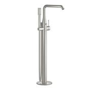 GROHE Essence Mitigeur Bain/Douche Hors Sol (Avec douchette Euphoria Cosmopolitan Stick, Zone de rotation réglable, A fixer au sol), Supersteel, 23491DC1