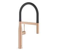 Grohe Essence - Mitigeur d’évier avec bras flexible avec inverseur, Warm Sunset brossé 30294DL0
