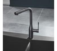 GROHE Mitigeur d’évier Essence 30270AL0 – Monocommande pivotant graphite foncé brossé