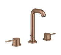 Grohe Essence, mitigeur de lavabo 3 trous, saillie 114mm, avec vidage à tirette, 20296DL1, Couleur: coucher de soleil chaud brossé