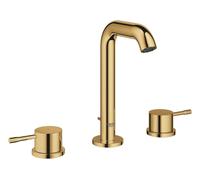 Grohe Essence - Mitigeur de lavabo avec bonde, installation 3 trous, Cool Sunrise 20296GL1