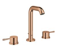 Grohe Essence, mitigeur de lavabo 3 trous, saillie 114mm, avec vidage à tirette, 20296DA1, Couleur: coucher de soleil chaud
