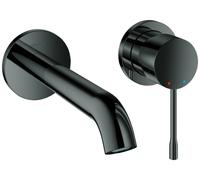 Grohe Essence, mitigeur lavabo 2 trous, saillie 183mm, montage mural, 29192A01, Couleur: graphite dur