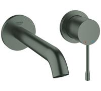 Grohe Essence, mitigeur lavabo 2 trous, saillie 183mm, montage mural, 29192AL1, Couleur: graphite dur brossé