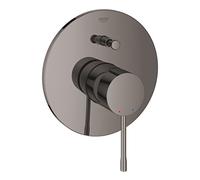 GROHE Essence Mitigeur Monocommande Bain/Douche (Façade 2 Sorties pour les baignoires avec inverseur automatique, Corps encastré non inclus), Hard Graphite, 19285A01