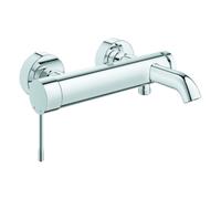 Grohe Essence Mitigeur monocommandé pour bain, montage mural, apparent, saillie 193mm, 25250001, Couleur: chrome