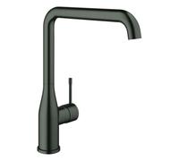 GROHE Essence Mitigeur monocommandé pour évier, saillie 220mm, orientable, bec haut, 30505AL0, Couleur: graphite dur brossé
