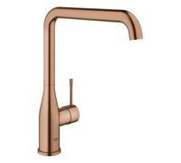 GROHE Essence Mitigeur monocommandé pour évier, saillie 220mm, orientable, bec haut, 30505DL0, Couleur: coucher de soleil chaud brossé