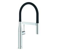 GROHE Essence Mitigeur monocommandé pour évier, saillie 240mm, douchette professionnelle avec flexible, orientable, MagneticDocking, 30503000, Couleur: chrome