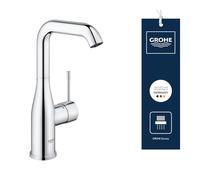 GROHE Mitigeur de lavabo sur pied Essence 23541001 Taille L Bec haut StarLight Chrome