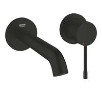 Grohe Essence New - Mitigeur de lavabo encastré, installation 2 trous, noir mat 194082431