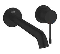 Grohe Essence New - Mitigeur de lavabo encastré, installation 2 trous, noir mat 199672431