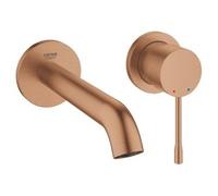 GROHE essence new partie de finition mitigeur lavabo encastrable mural 2 trous bec 18.3cm Warm sunset brossé (cuivre) 19408dl1
