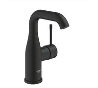 Grohe Grohe Mitigeur lavabo Essence 1/2", taille M, corps lisse, noir fantôme Quantité:1