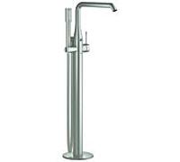 Grohe Essence Mitigeur monocommandé pour bain, montage au sol, orientable, saillie 277mm, avec accessoires, 25248DC1, Couleur: acier super