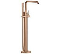 Grohe Essence Mitigeur monocommandé pour bain, montage au sol, orientable, saillie 277mm, avec accessoires, 25248DL1, Couleur: coucher de soleil chaud brossé