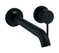 Grohe Essence set de montage de finition 29193KF1 mitigeur lavabo 2 trous à encastrer, saillie 230 mm, noir fantôme
