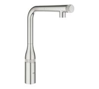 Grohe Essence SmartControl - Mitigeur d'évier avec douchette extractible, SmartControl, supersteel 31615DC0