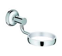 Grohe Essentials Authentic Halter chrome, pour verre, distributeur de savon / bol