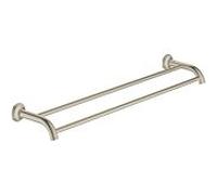 Grohe Essentials Authentic porte-serviettes de bain 40654EN1 double, nickel brossé, longueur 626mm