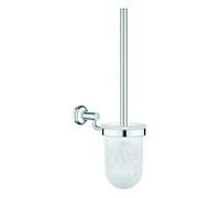 Grohe Essentials Authentic WC set de brosses 40658001, chrome, modèle mural, fixation invisible