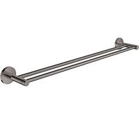 GROHE Essentials - Barre de Support pour Serviette Double 600 mm Hard Graphite