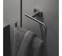 Grohe Essentials Cube Grohe WC Essentials Cube 40507AL1 graphite dur brossé, sans couvercle, fermeture dissimulée