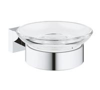Grohe Essentials Cube Porte-savon en verre avec support chromé accessoires