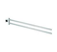 Grohe Essentials Cube porte-serviettes 40624001 chrome, 2 bras, 439 mm, pivotant