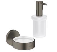 Grohe Essentials Distributeur de savon liquide, 40369AL1+40394AL1,