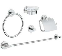 Grohe Essentials ensemble d'accessoires 5 en 1 StarLight Chrome 40344001