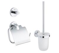 Grohe Essentials - Ensemble d’accessoires pour toilette 3 en 1, chrome 40407001