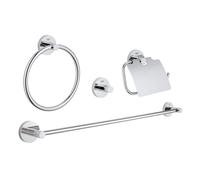 Grohe Essentials Ensemble d'accessoires de salle de bains, 40776001,
