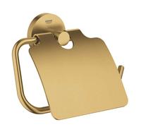 GROHE Porte-WC Essentials 40367GN1 Cool Sunrise brossé, avec couvercle, fermeture dissimulée
