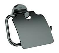 Grohe Essentials porte- WC 40367A01 graphite dur, avec couvercle, fermeture dissimulée