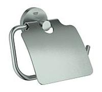 Grohe Essentials porte- WC 40367DC1 supersteel, avec couvercle, fermeture dissimulée
