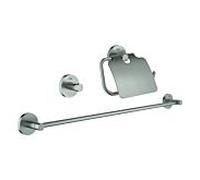Grohe Essentials Salle de bains set 40775DC1 Supersteel, 3 in 2000 , fermeture dissimulée