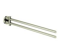 Grohe Essentials serviettes 40371BE1 2 bras, pivotant, 43,9 cm, nickel