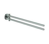 Grohe Essentials serviettes 40371DC1 2 bras, pivotant, 43,9 cm, supersteel