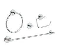 Grohe Essentials - Set d'accessoires de salle de bain, chrome 40823001