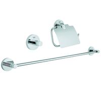 GROHE Kit d'accessoires Essentials 3 en 1 StarLight Chrome 40775001