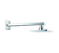GROHE Douche à effet de pluie Euphoria Cube 15,2x15,2cm carrée StarLight Chrome 26073000, bras 286mm