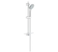 GROHE Euphoria, set barre de douche, 3 types de jet, flexible TwistFree | Douche de tête avec tablette EasyReach, buses anticalcaire SpeedClean, montage facile via QuickFix (chrome, 27231001)