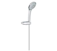 Grohe Euphoria - Set de pommeau de douche Champagne 110, support et flexible, 3 jets, chrome 27355000