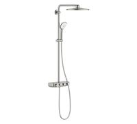 GROHE Colonne douche mitigeur thermostatique Euphoria SmartControl 310 Duo Supersteel